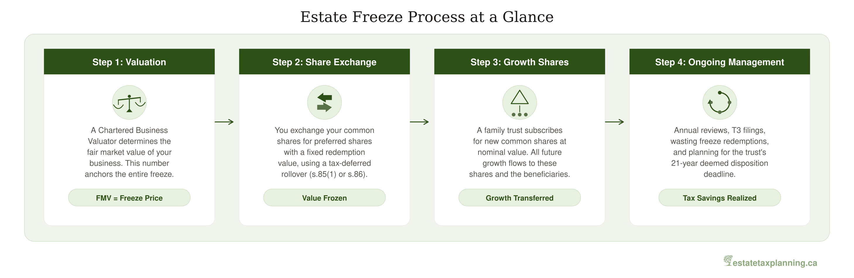 Estate Freeze Process at a Glance