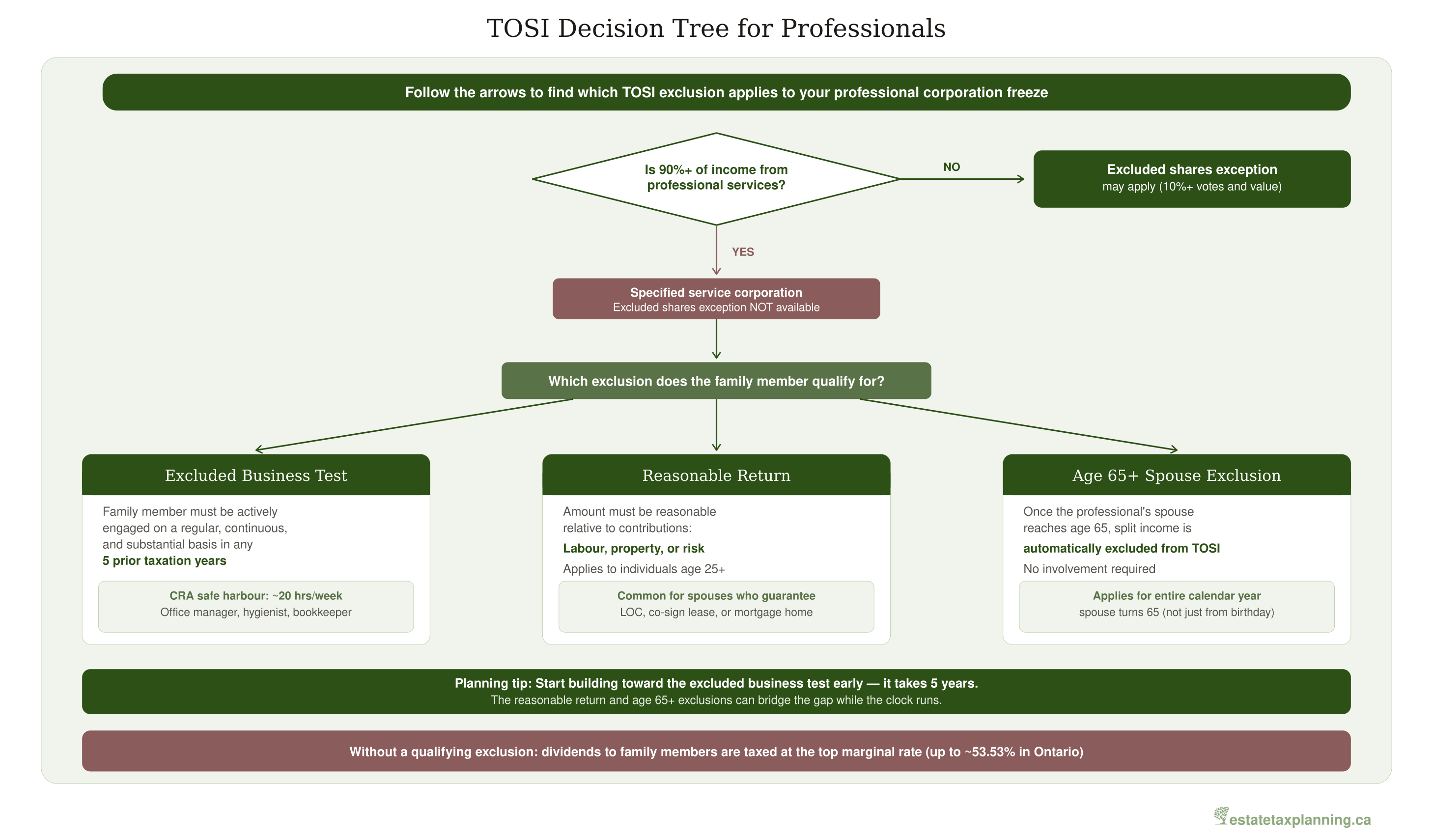 TOSI Decision Tree for Professionals